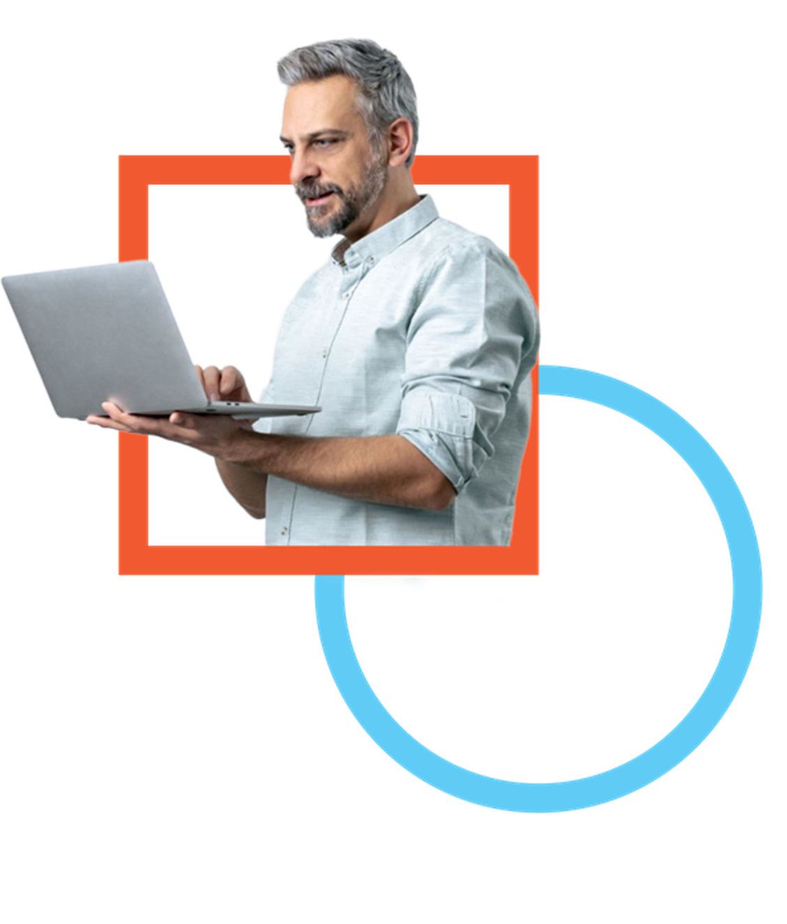 Man with Computer